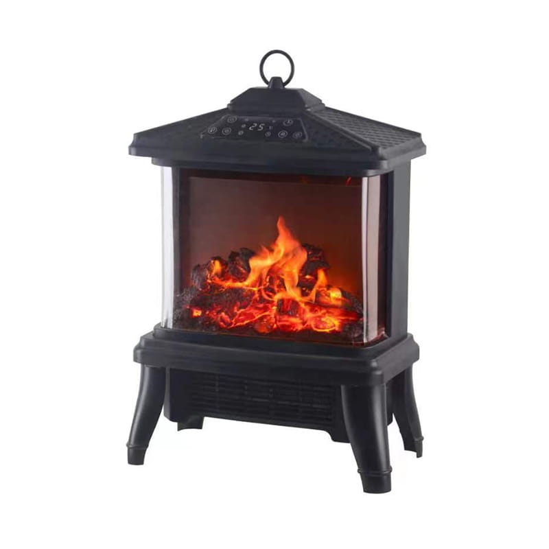 Digital 3D Flame Electric Ceramic Heater med LED -skärm och handtag
