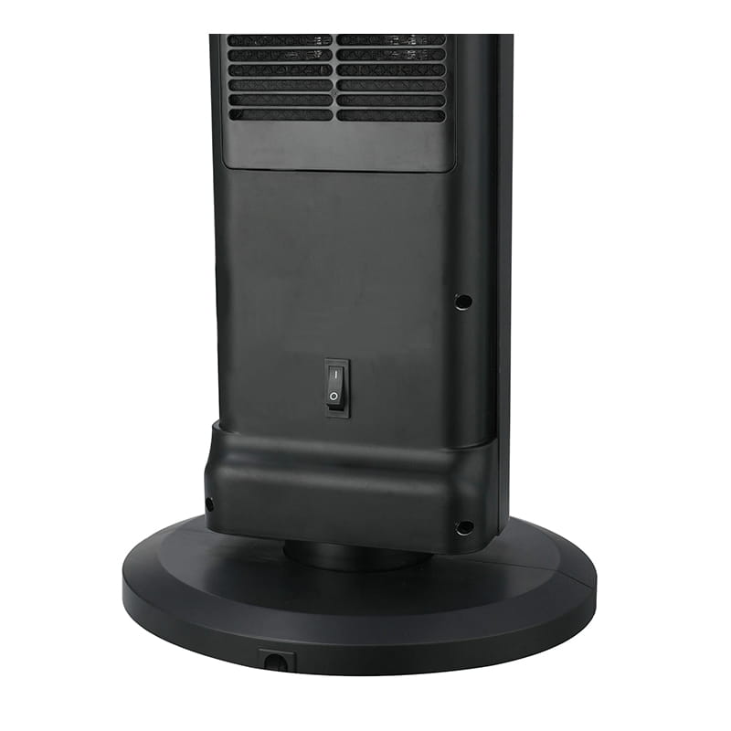 Ultra-tunn torn keramisk elektrisk värmare svart och silver Ultra-tunn torn keramisk elektrisk värmare svart och silver